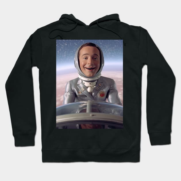 Pee Wee Herman in space Hoodie by Maverick Media